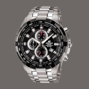 Men’s Chronograph Stainless Steel Watch (Black Dial) 1