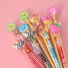 Pack of 12 Cartoon Pencil & Eraser Set for Kids